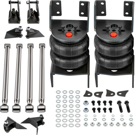 Weld On 4 Link Bar 1/2"npt Port 2500 LBS Air Ride Suspension Bags Kit Axle Mount (1/5)