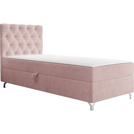 Cama continental Memphis 142, Manila 09, Continental, Individuales, 90x200, Tapiz, Somieres, 90x207x114cm (1/5)