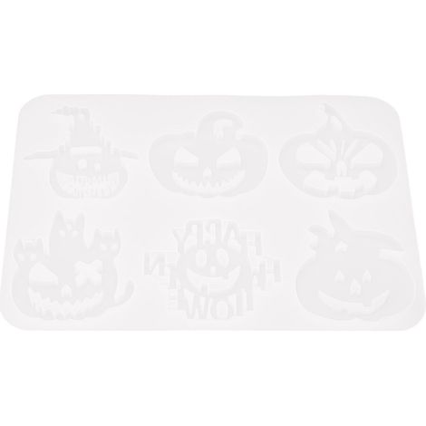 Moule silicone citrouille Halloween, alimentaire, flexible, antiadhésif, portable, formes variées (1/5)