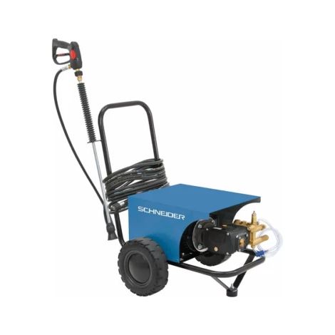 Schneider – Nettoyeur haute pression 170 bar – Moteur 5,5 CV – Débit 15 l/min – Flexible tressé 10m – Application détergents efficace (1/3)