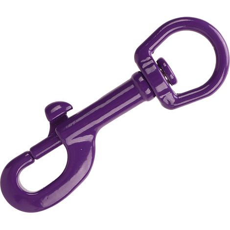 90 mm Karabinerhaken mit Drehgelenk aus Edelstahl 316 für Marine-Tauchausrüstung, Schlüsselanhänger, Lila (1/5)