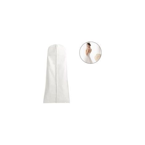 Housse anti-poussière pour robe de mariée 180 x 80 x 22 cm - Blanche (1/5)