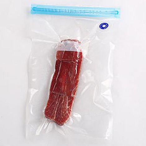 Sac de conservation sous vide pour aliments. Universel, fiable et de grande capacité, idéal pour conserver les aliments dans le congélateur domestique. (1/5)