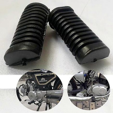 Fußrasten-Gummikappen, rutschfeste Pedalabdeckung für Honda JH70 Serie, Suzuki AX100, EN125, JD100, 70ccm, 110ccm Quad, Pitbike und Dirtbike