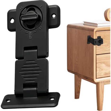 Serrures à angle droit pour , loquets d'armoire de sécurité et de tiroir, serrure de porte de réfrigérateur de 7,6 cm, serrures de sécurité de qualité (1/5)