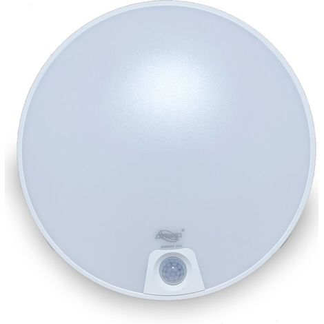 Plafoniera Led Rotonda 12W Luce Fredda Sensore Movimento Bombata Soffitto (1/5)