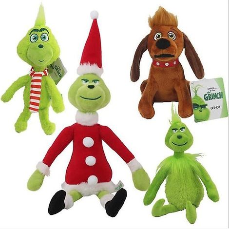 Grinch en peluche pour chien, jouet à mordre pour Noël, poupée Grinch voleur maxi, cadeau de fête, doudou moelleux anti-stress (1/5)