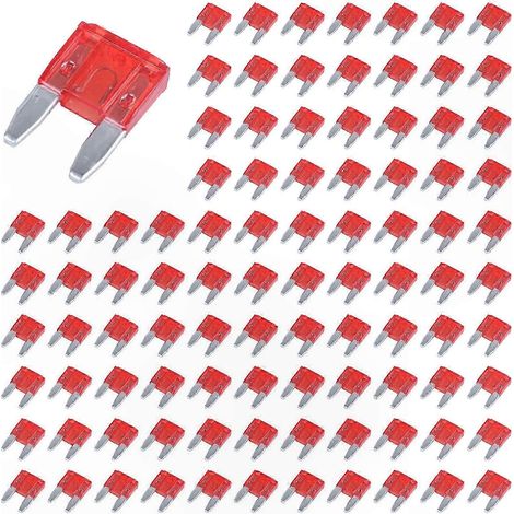 600 fusibles automobiles multipuces rouges 10 A, compatibles avec les camions (1/5)