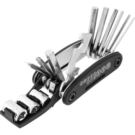 PrimeMatik - Trousse de outils multifonction pour vélo avec patch et leviers en plastique pour la réparation de crevaisons (1/5)