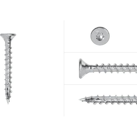 Spanplattenschrauben Verzinkt 5 x 40 mm Torx 25 Vollgewinde -