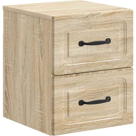 Wandmontierter Nachttisch Sonoma-Eiche 34,5 x 33 x 40 cm vidaXL