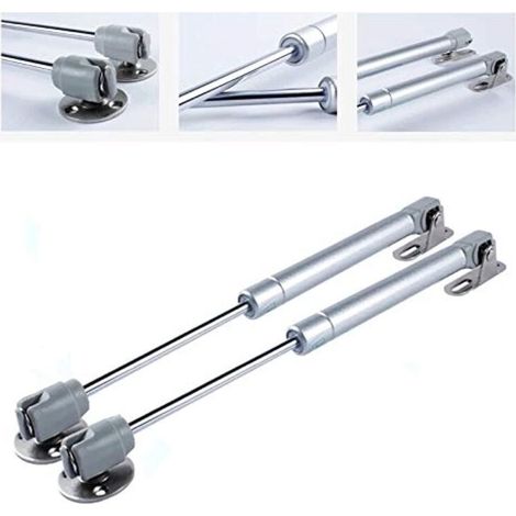 Tige de support hydraulique pour meubles et armoires - convient aux coffres de rangement, fenêtres, etc. - 2 pièces, 80 N (8 kg) (1/4)