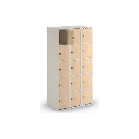 kaiserkraft  Armadietto a 5 scomparti Fydor  HPL  3 colonne  (1/4)