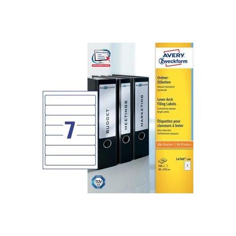 Avery Zweckform L4760-25 etiquetas adhesivas blancas
