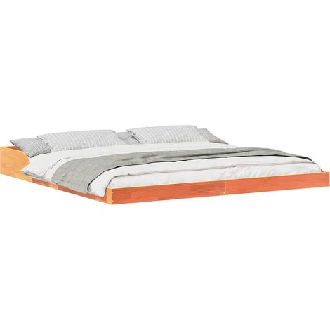 Maison Exclusive - Estructura de cama Marrón cera 180 x 210 cm