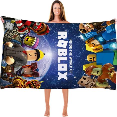 Serviette de bain enfant 3D, serviette piscine pour enfants, ultra douce et absorbante, résistante, serviette visage plage sauna, lot de 1, taille unique. (1/5)