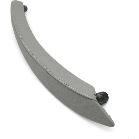 Poignée Porte Intérieure pour BMW X5 X6 E70 E71 E72 2007 2008 2009 2010 2011 2012 2013 Intérieur Voiture Gauche Droite Poignée Porte Passager Garniture Cuir Poignée Porte Voiture(Right Grey)