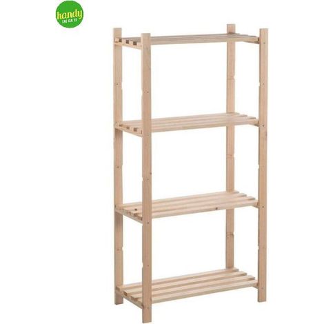 Scaffale Handy 4 ripiani Pino 73x38 h.110