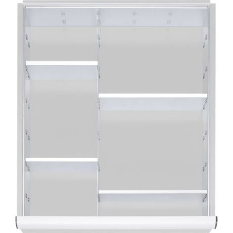 STIER Einteilungsset für Schubladen der Blendenhöhe 180-360mm 1xTrennwand, 4xTrennblech