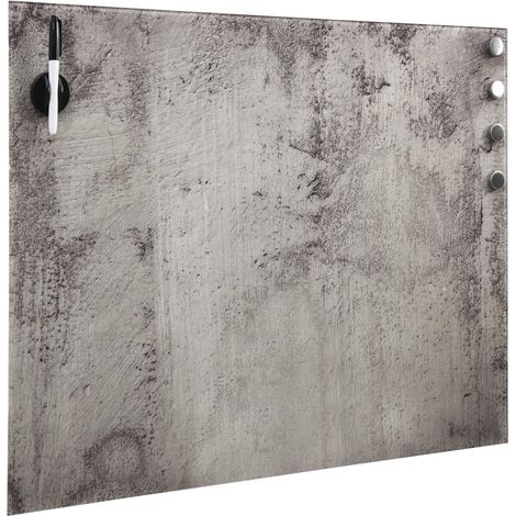 Maison Exclusive - Tableau noir magnétique mural Verre 50x50 cm