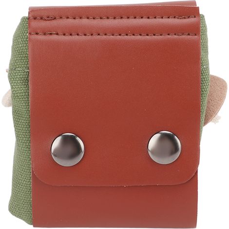 Sac de Cueillette Extérieur en Cuir PU et Toile, Poche pour Récolte de Fruits, Sac à Outils de Campagne à Accrocher à la Ceinture, Vert (1/5)
