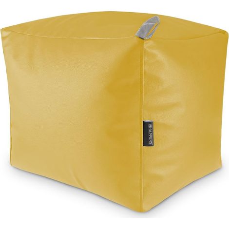 Puff Cuadrado Polipiel Indoor Mostaza Happers (1/3)
