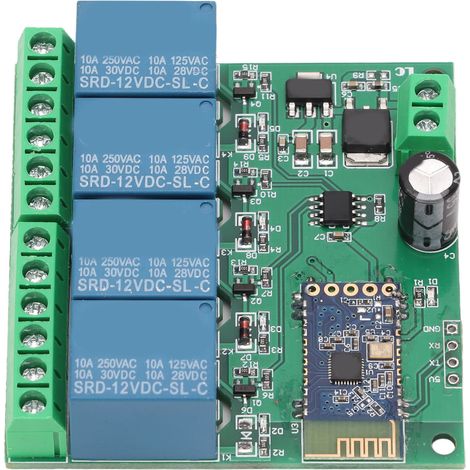 4 Channel Bluetooth Relay Module Remote Control Strong Anti Interference Capability for Smart Home DC12V (1/5)
