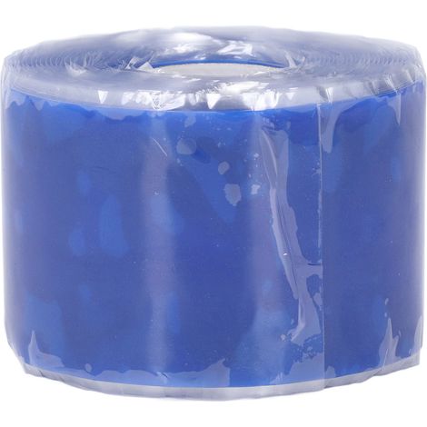 Ruban adhésif réparation en silicone 5m x 50mm x 0,8mm auto-adhésif étanche pour tuyau d'eau bleu (1/5)