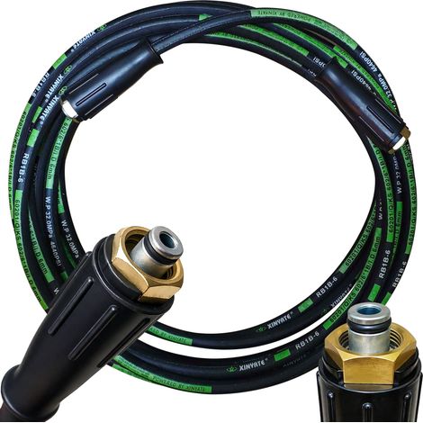 Manguera Alta Presion 30 m – Boquilla Muelle Latón 60°C Compatible Con Hidrolimpiadora Bosch (1/5)