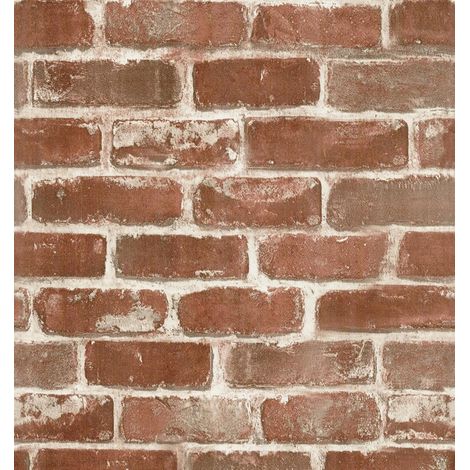 Papier peint autocollant, motif brique, style vintage, aspect pierre, 44 cm x 300 cm, film autocollant pour cuisine, rebord de fenêtre (1/5)