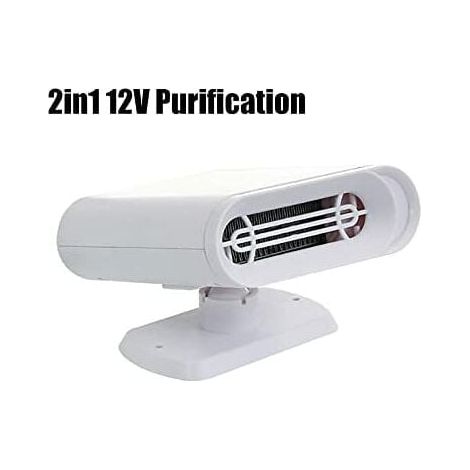 Chauffage de voiture multifonctionnel 12 V 150 W, dégivreur/désembueur de pare-brise durable, air chaud, blanc (1/5)