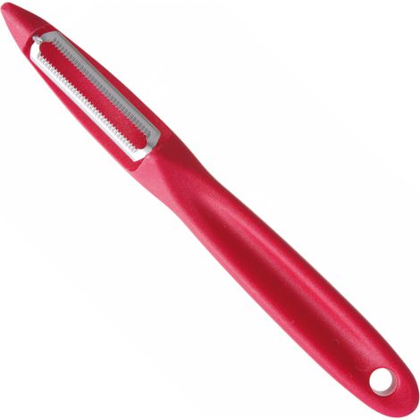 Pelapatate universale, pelapatate seghettato, lunghezza 175 mm - rosso