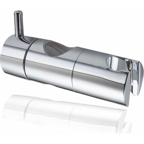 Support Pommeau Douchette. Accroche Douche à Main Ventouse. Fixation Pommeau Douche Mural. Curseur Douche Universel Remplaçable Curseur (22mm. Argent) (1/5)