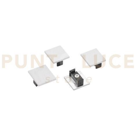 GBIT10 TAPPI DI CHIUSURA PER SISTEMA BINARIO 48V BIANCO SATINATO