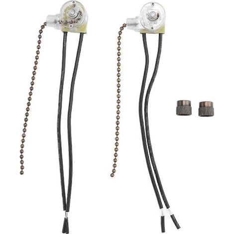 Interrupteur pour ventilateur de plafond Zing Ear ZE-109, lot de 2, bronze (1/4)