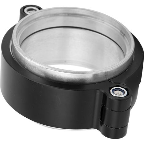 Abrazadera de unión de aluminio negro de alta presión (800 PSI) para tubería de intercooler de turbo automotriz de 2,5 pulgadas.