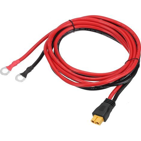 XT60-Kabel, O-Ring-Stecker, 10 AWG-Draht, 600 V, für Lithiumbatterien, Solar (1/5)
