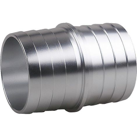 Raccord de durite de radiateur robuste, 1-1/2" à 1-1/2" pouce, à embout cannelé-6X4cm-Silver