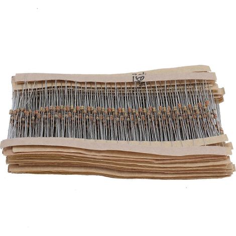 600 Stück Kohleschichtwiderstände, 30 Werte, Graphit, 10 Ω - 1 MΩ, 1, 6 W, DIY-Hochpräzisions-Anpassungsset
