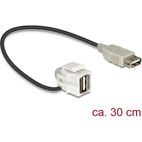 Hembra de panel de USB con cable de 24cm serie 110 DELOCK