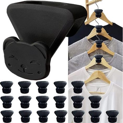 18-piece multifunctional clothes hanger connecting hook, new layer hook connector, clothes hanger storage for hanging clothes (1/5)