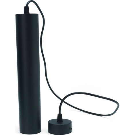 Suspension tube slim noire Circus GU10 Ø6 120cm IdeaLED (1/5)