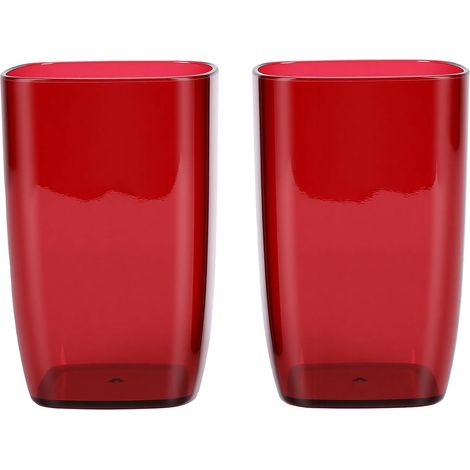 Porte-Brosse à Dents, gobelet en Plastique incassable pour Bain de Bouche, 2 pièces (501-600ml) (1/5)