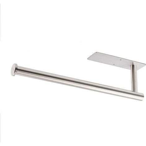Küchenrollenhalter ohne Bohren – Küchenrollen Organizer – 16cm – Selbstklebend – Aluminium – Silber MUMU (1/4)