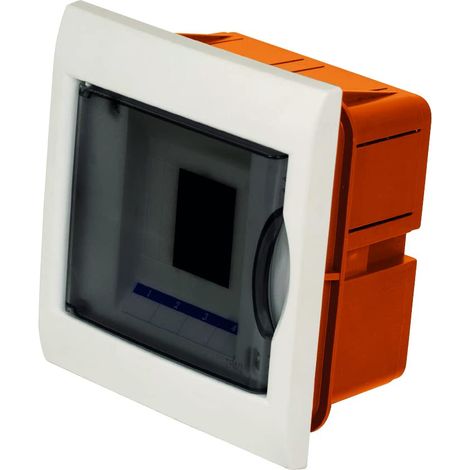 Electraline 60439 Centralino da Incasso, 4 Moduli, Giallo/Bianco