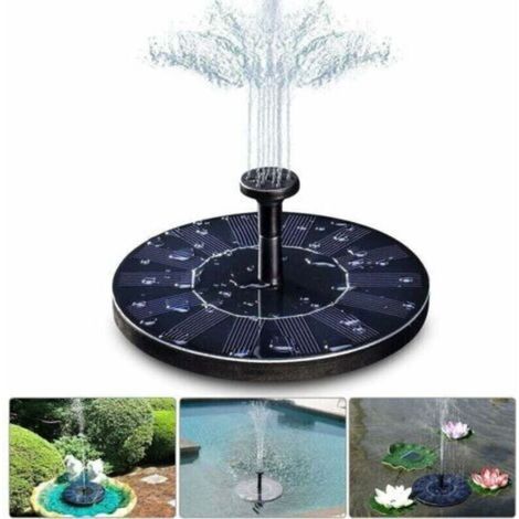 Fontaine solaire, pompe de bassin solaire 1,4 W avec 4 effets, hauteur maximale de 70 cm, pompe solaire, pompe de fontaine flottante solaire pour bassin de jardin ou bain d'oiseaux de fontaine d'aqua