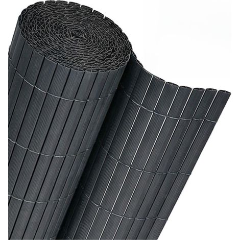 Brise-Vue Balcon PVC Gris 100x300cm Sans Percer Résistant UV Intempéries Jardin Terrasse (1/5)