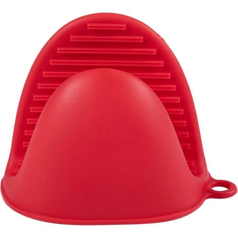 Gants isolants en silicone avec manique antidérapante (rouge) (1/5)