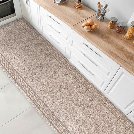 Tapis de cuisine sur mesure – Largeur 66 cm – Longueur personnalisable de 100 à 3000 cm – Antidérapant en gel – Feutre aiguilleté (1/5)