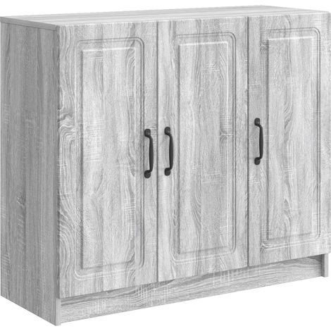 Sideboard Graues Sonoma 89 x 34,5 x 77 cm Holzwerkstoff vidaXL